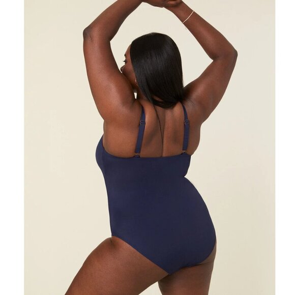 NWT Andie Swim | The Amalfi One Piece in Flat Navy (XL) - Picture 11 of 15